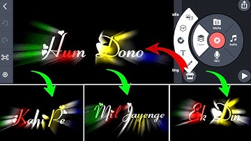 Kinemaster Colourful Text Editing || Kinemaster Text Lyrics Editing 2022