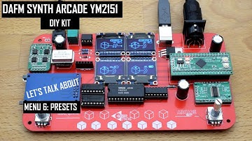 DAFM synth ARCADE YM2151 DIY KIT - MENU 6/6