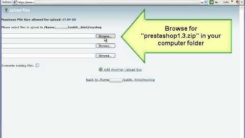 PrestaShop installation part 1 - Uploading PrestaShop to web server