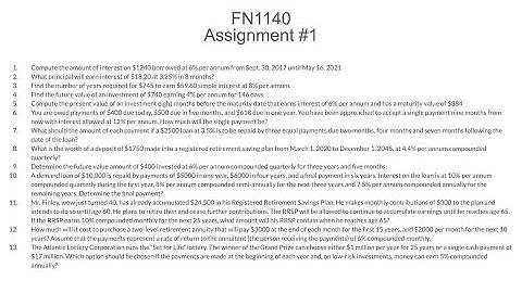 FN1140 Intersession Assignment #1 Explainer