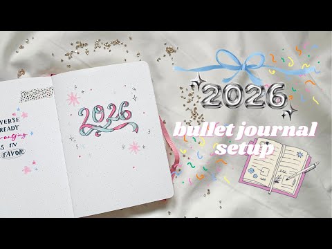2026 bullet journal setup ✨ ✍🏼 / Spread ideas for the new year