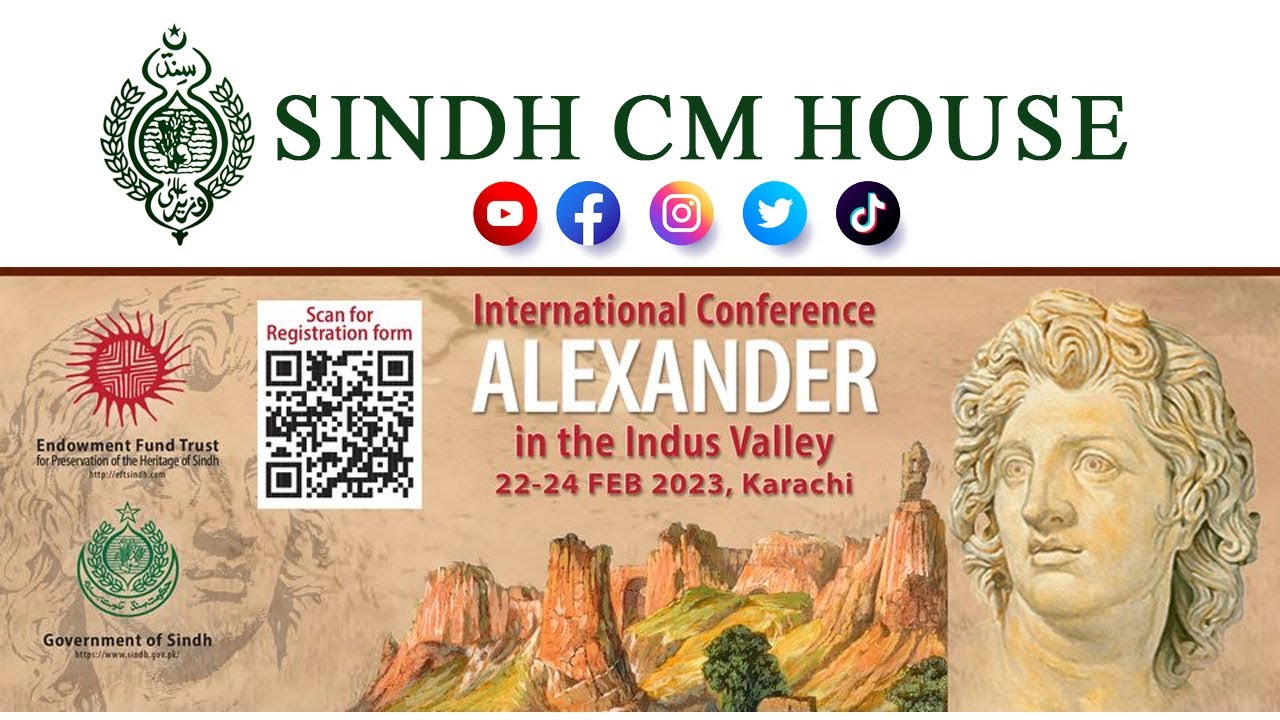 CM Murad Ali Shah speaks at International Conference ‘Alexander in the Indus Valley | 22-02-2023
