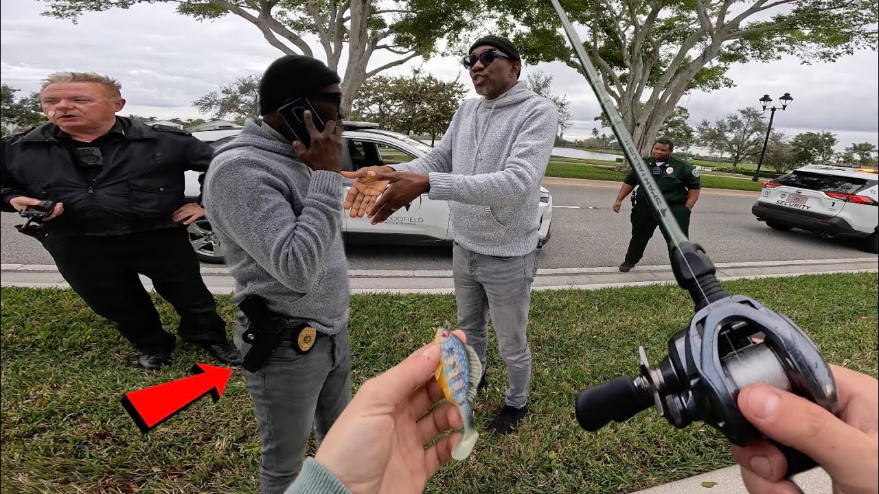 ARMED SECURITY TEAM Kicks Us OUT Of POND W/ MONSTER BASS!