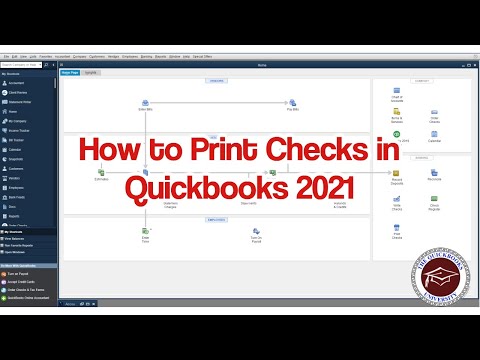 Video: Hvordan udskriver jeg checks fra QuickBooks?