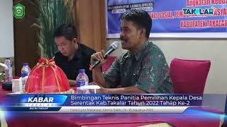 Bimtek Panitia Pemilihan Kepala Desa Serentak Kabupaten Takalar Tahun 2022 Angkatan Kedua
