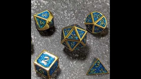 D20 Collective Metal D&D Dice Video