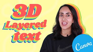 Celebrity LAYERED Text Effect in Canva - Free & Super EASY Tutorial 🌈 Profile