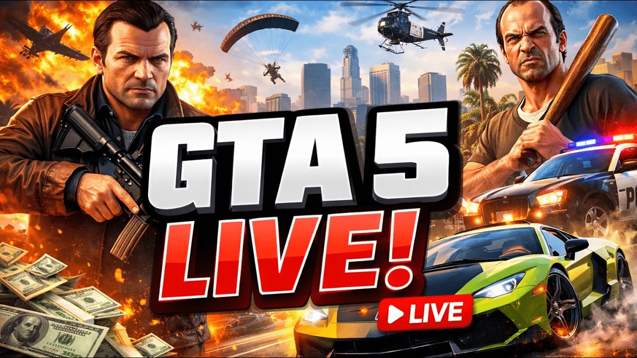 GTA 5 LIVE Full Chaos in Los Santos Explosions Cops Madness #shortsfeed ...