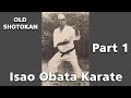 Shotokan karate isao obata keio university part 1