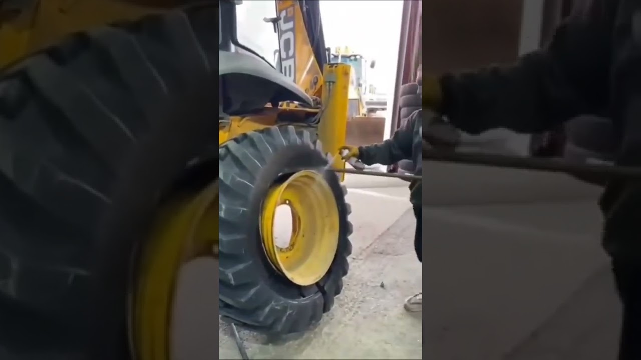 come riparare lo pneumatico del trattore