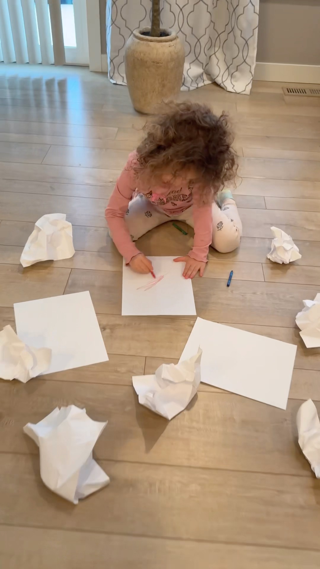 Learn good behaviour- Sierra teaches and helps  Rhia to clean up her mess