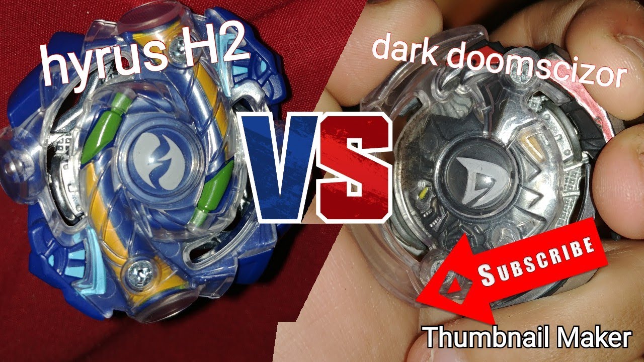 Beyblade burst battles episode 6 hyrus H2 vs dark doomscizor