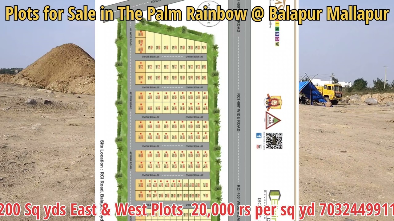 Residential Plots for Sale in The Palm Rainbow venture at Balapur