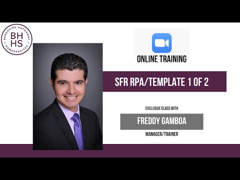 SFR RPA Template and Proper Use 1 of 2