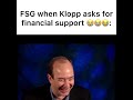 FSG when klopp asks for financial support in the transfer window 😭😭😭 #shorts