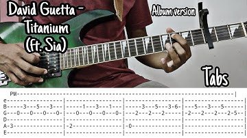 Titanium | David Guetta | Guitar tabs | Guitar Tutorial | ft. Sia | Guitar Lesson | Tabs