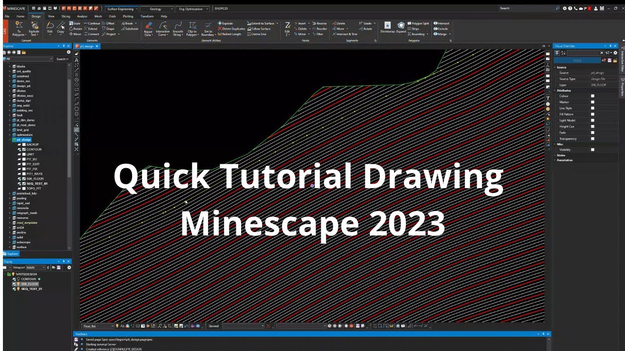 Quick Tutorial Drawing Dummy Sequance Pit & Reserve - Minescape 2023 