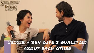 Ben Barnes & Jessie Mei Li give 3 qualities about each other + talk about Darklina