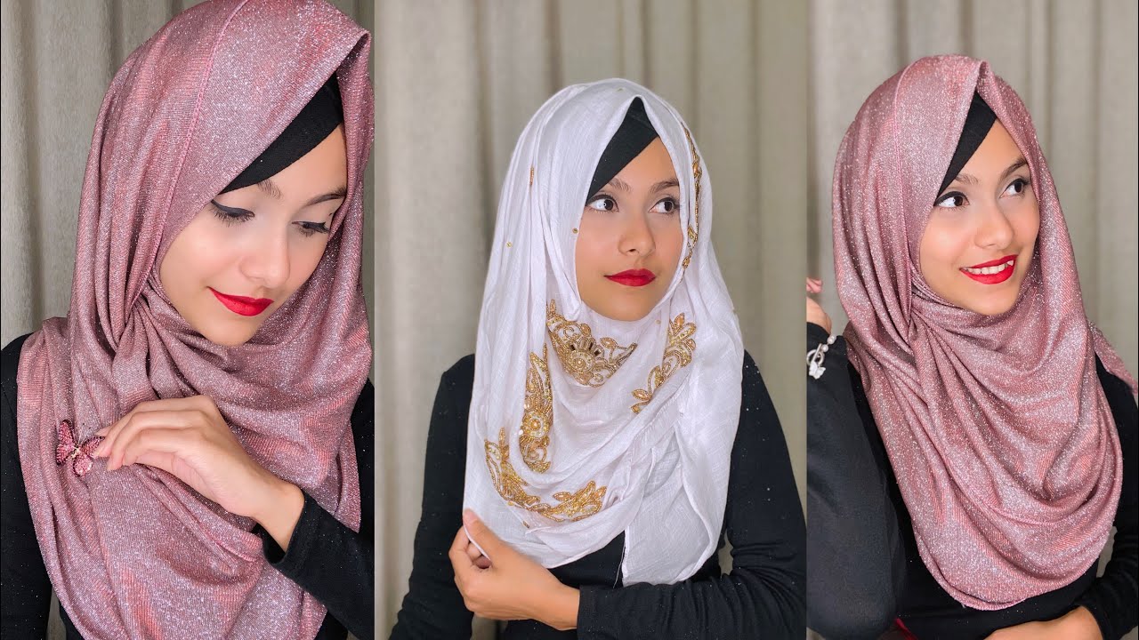 Gorgeous Party Hijab Tutorial || Noshin Nower 💕