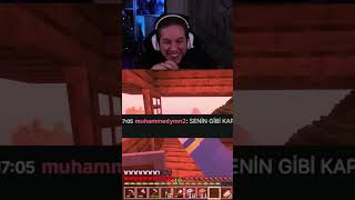 CHAT İLE MİNECRAFT EV #rraenee #minecraft #kick #kesitler #keşfet #shorts #house #chat