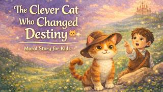 The Clever Cat Who Changed Destiny 🐱✨ | Moral Story for Kids | Fairy Tale