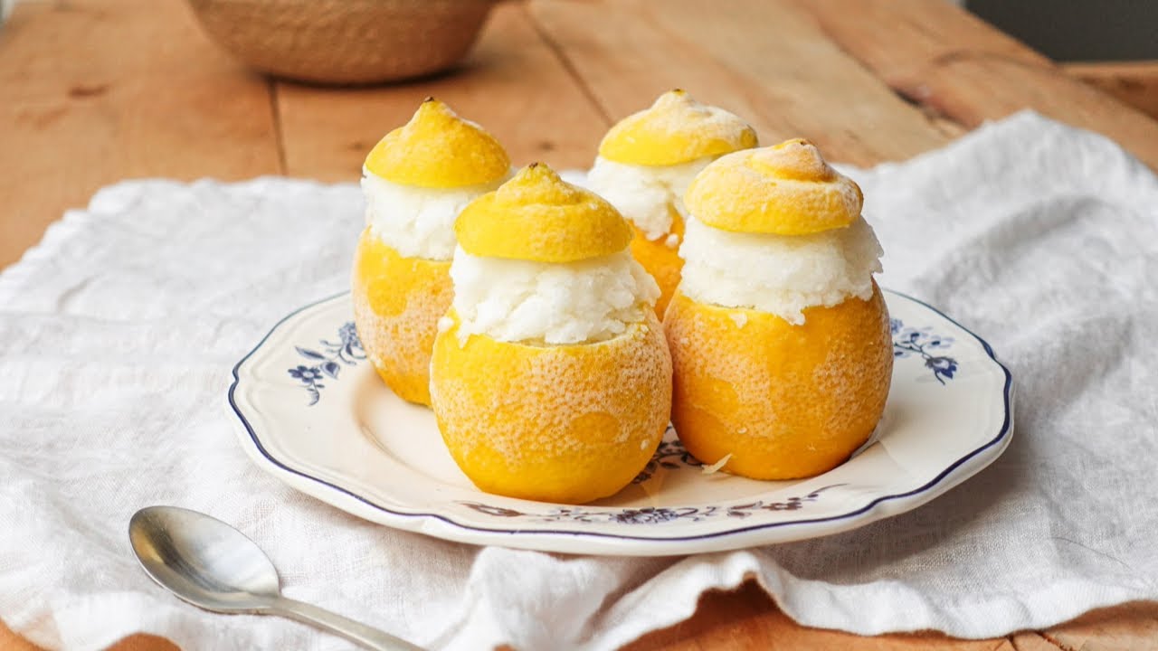 Recette des citrons givrés 🍋