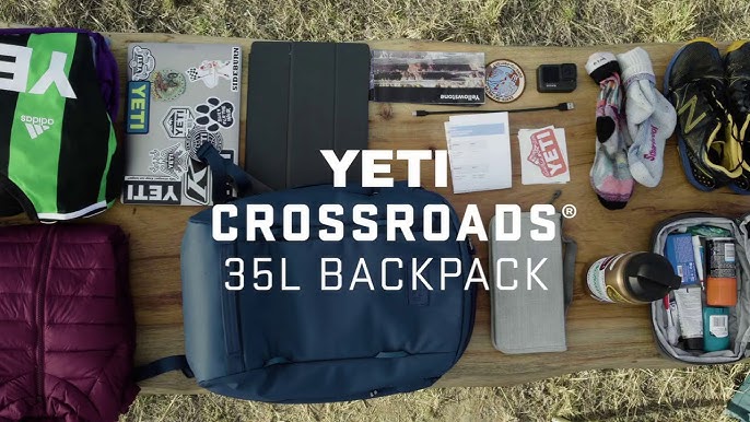 Unboxing Aesthetic: Yeti Crossroads 27L Backpack - Black - Loaded for a  Trip 