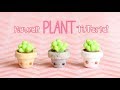 Easy Kawaii Plant│Polymer Clay Tutorial