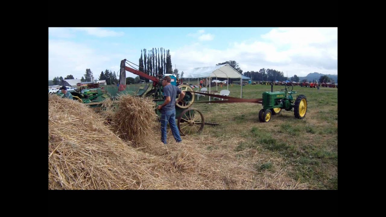 Sky Valley Antique Tractor Show Hay Baling YouTube