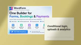 WordForm Form Builder: Forms, Bookings, Payments, Uploads, Logic & Reports