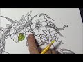 Coloring Vibrant Leaves And Flowers Extreme Coloring With Lisa Brando Prismacolor