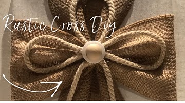 Diy Rustic Burlap Cross - Easy And Stylish! 🌿