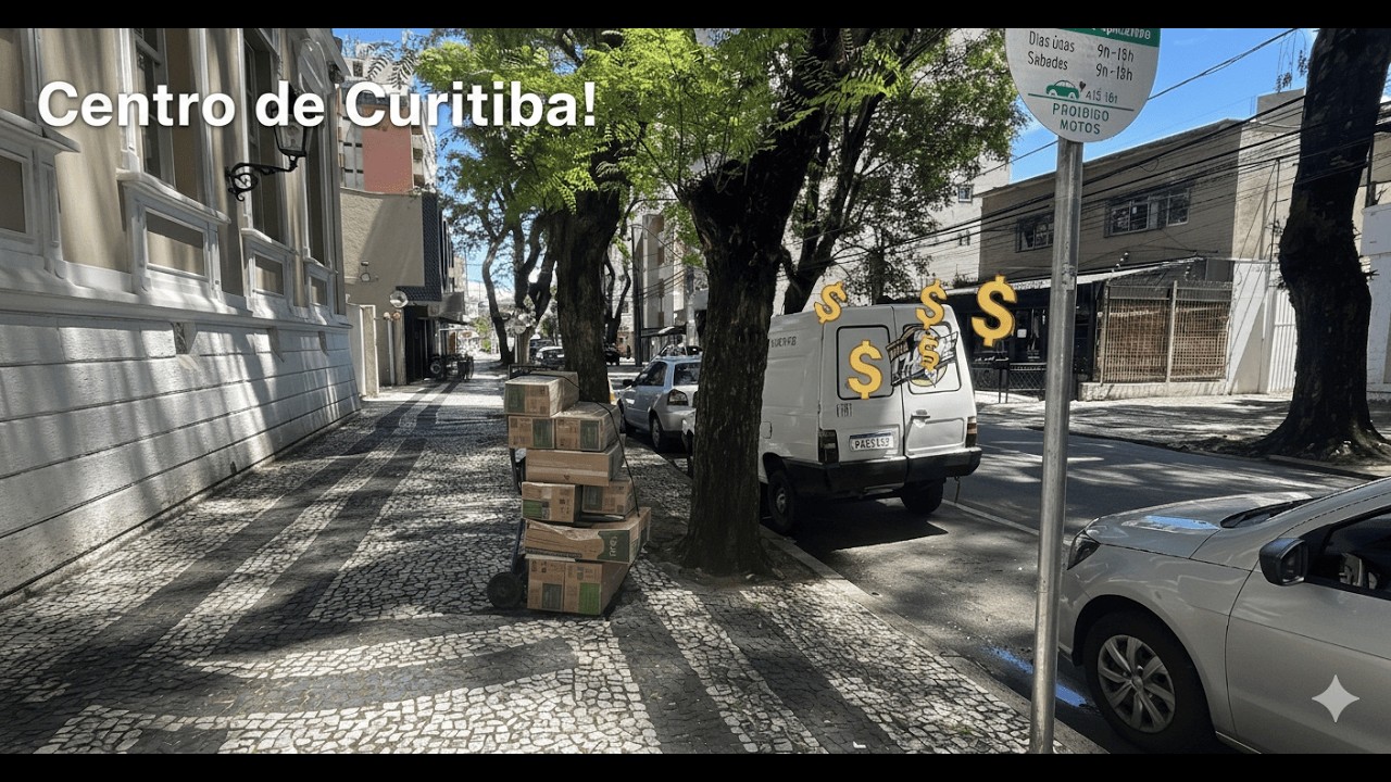 Descarregar no Centro Foi Complicado! (Entregas Em Curitiba)