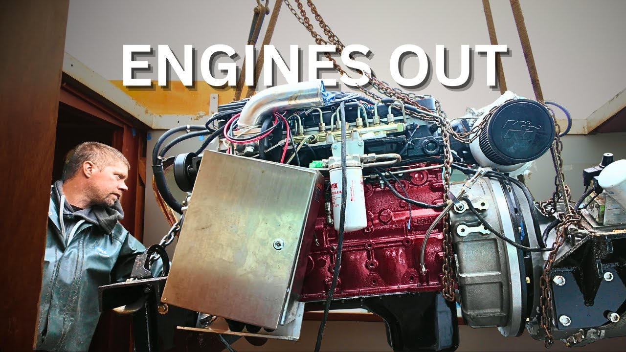 Taking Our 500-Hour Cummins Engines Out | Hybrid-Electric Project