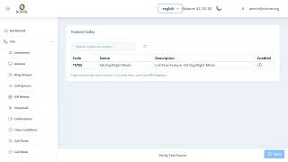 ICTPBX Tutorial #10: Feature Codes