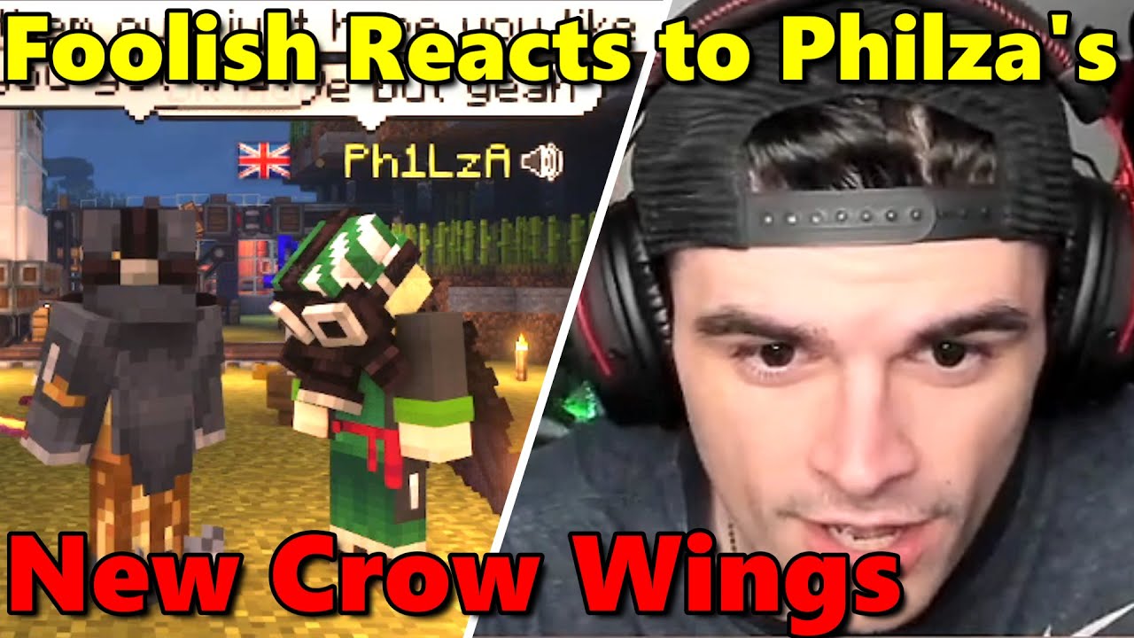 Фулиш реагирует на крылья Филзы и демонстрирует свои акульи болота, пока они обсуждают QSMP Minec...