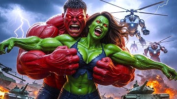 RED HULK vs SHE-HULK EPIC BATTLE! However, THOR