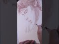 Drawing Shading and Blending a Minimalistic Face with Graphite Pencils For JAY #shorts #jay #drawing