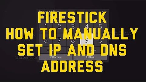 Firestick: How to Set Static IP and DNS Addresses