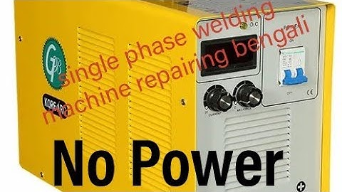 single phase welding machine repairing