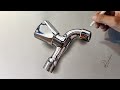 High quality hyperrealistic tap drawing 3d art