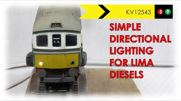 Fitting  directional lighting to an old Lima diesel