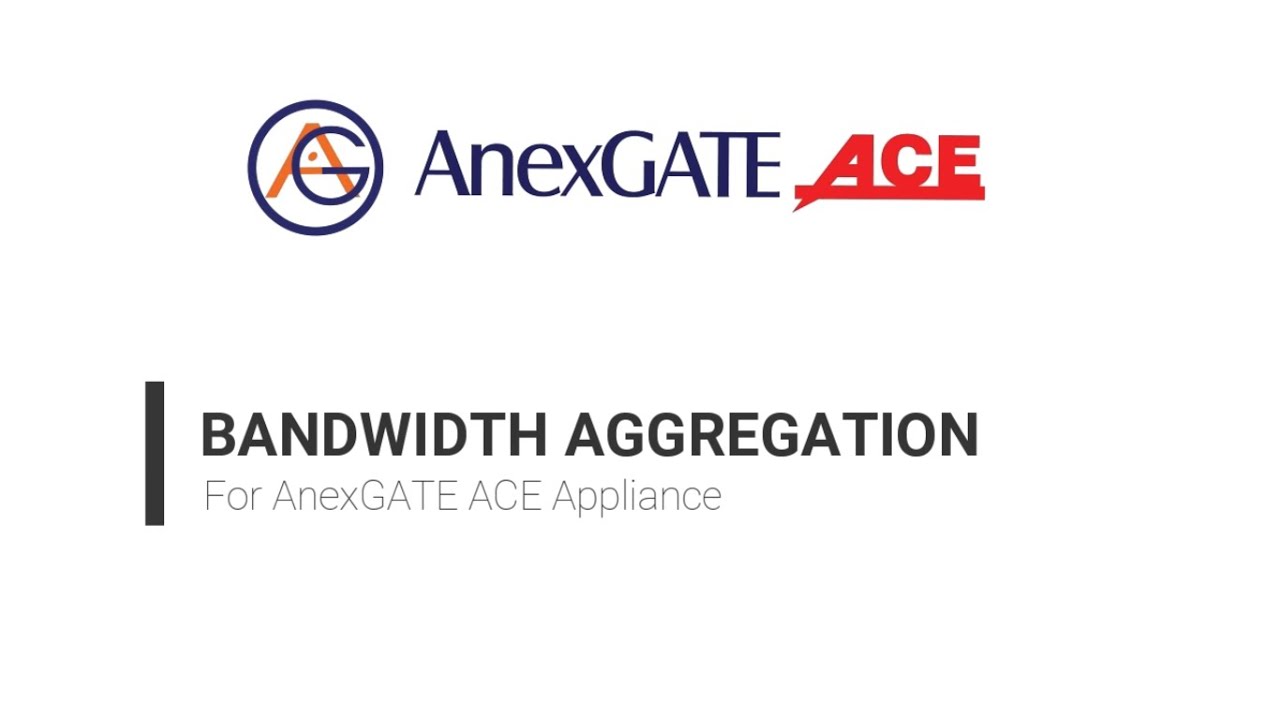 AnexGATE ACE - Bandwidth Aggregation Demo_SIM + USB - YouTube