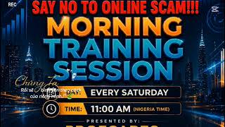 LIVE BLOCKCHAIN TRANSPARENCY TRAINING Join via.Google Meet 👇📅 Every Saturday⏰ 11:00 Nigeria Time.