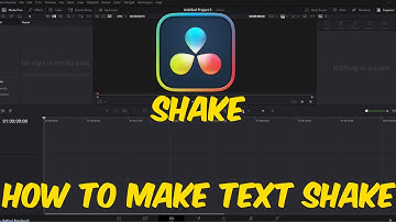 Easy Text Shake Effect for Your Videos | DaVinci Resolve #motiongraphics #DaVinciResolve