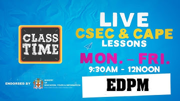 EDPM 10:35AM-11:10AM | Educating a Nation - October 29 2020