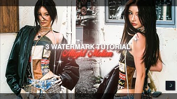 3+ TIKTOK STYLE WATERMARK PRESET BASE  || Alight motion tutorial 