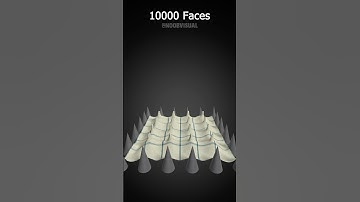 Cloth Simulation from 100 to 1 million Faces #3danimation #cloth #effects #simulation #visual #3d