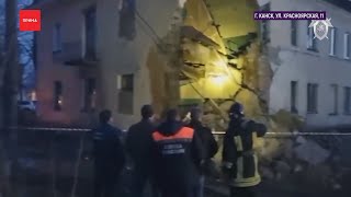 В Канске рухнула стена общежития