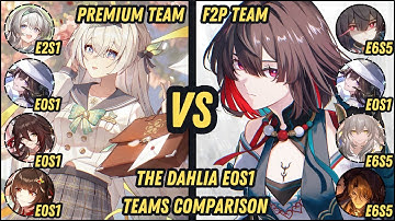 The Dahlia E0S1 Team Comparison F2P Team vs Premium Team | Memory of Chaos 3.8 #thedahlia #firefly